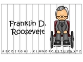 Franklin D Roosevelt themed Alphabet Sequence Puzzle.  Pre