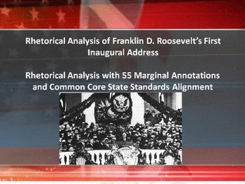 Preview of Franklin D. Roosevelt’s First Inaugural Address – Rhetorical Analysis w/Notes