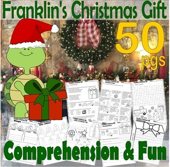 Preview of Franklin’s Christmas Gift Book Study Companion Reading Comprehension Worksheets
