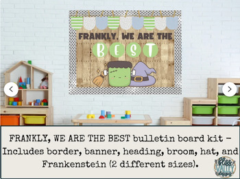 Preview of Frankly, We Are the Best Pastel Halloween Classroom Bulletin Board Kit