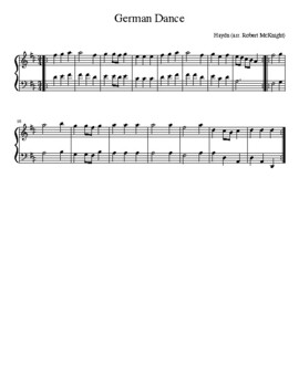 Franz Joseph Haydn: German Dance Hob. IX:22, No. 7 (arranged for piano)