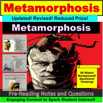 Preview of Franz Kafka's "The Metamorphosis" Google Slides, PowerPoint