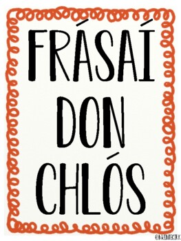 Preview of Frásaí don chlós (Phrases for the yard) *FREE*