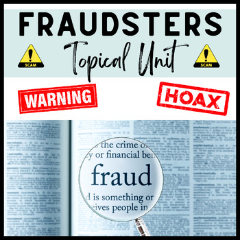 Preview of Fraudsters:  A High-interest Topical Unit for Teens in ELA