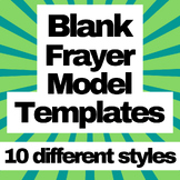 Frayer Model Blank Templates