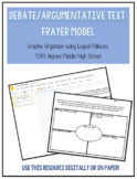 Frayer Model: Graphic Organizer for Argumentative Text/Debates