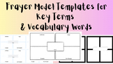 Frayer Model Templates- Digital and Printable