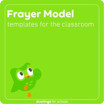 Preview of Frayer model templates