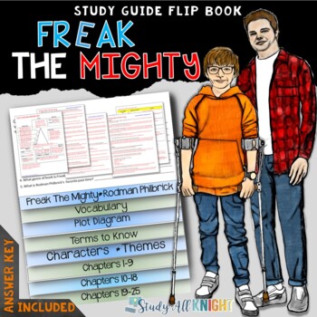 Preview of Freak the Mighty Novel Study Literature Guide Flip Book