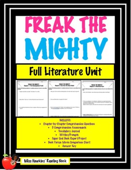 Preview of Freak the Mighty Full Literature Unit