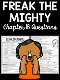 Freak the Mighty Chapter 18 Reading Comprehension Worksheet