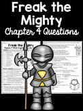 Freak the Mighty Chapter 4 Reading Comprehension Worksheet