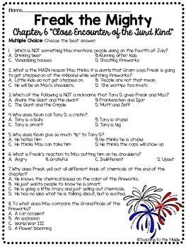 Freak the mighty worksheets