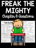 Freak the Mighty Chapter 8 Reading Comprehension Worksheet