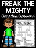 Freak the Mighty Characters Crossword Puzzle Rodman Philbrick