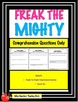 Preview of Freak the Mighty Comprehension Questions