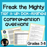 Freak the Mighty: Comprehension Questions (DOK-Aligned)