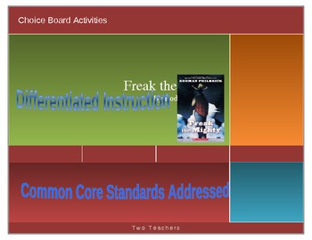 Preview of Freak the Mighty- Differentiated Instruction Activities
