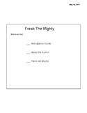 Freak the Mighty Full book PDF version of Smart Notebook- 