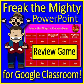 Preview of Freak the Mighty Game - Test Review Activity for PowerPoint or Google Slides