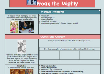 Preview of Freak the Mighty Hyperdoc