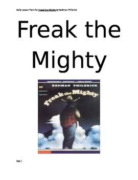 Preview of Freak the Mighty Lesson Plans