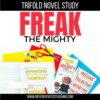 Preview of Freak the Mighty Novel Study: Lesson Plans, Comprehension Activities, & Vocab