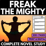 Freak the Mighty Novel Study Unit Projects & Activities - Lesson Plans