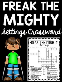 Freak the Mighty Settings Crossword Puzzle Review by Teaching to the Middle