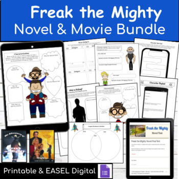 Preview of Freak the Mighty Test, The Mighty Movie Activities & Board Game Activity