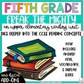 Freak the Mighty by Rodman Philbrick Novel Study Reading Unit 5th Grade