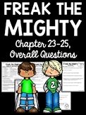Freak the Mighty chapters 23-25 questions, Philbrick, real