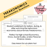 Freakonomics Documentary Questions, Worksheets, and Presen