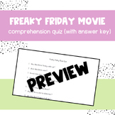 Freaky Friday Movie Quiz with Answer Key