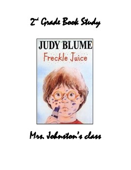 Preview of Freckle Juice Book Study