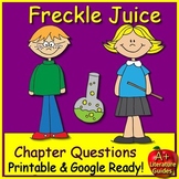 Freckle Juice Chapter Questions (25) - Comprehension Sets 