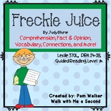 Freckle Juice Novel Study for Comprehension