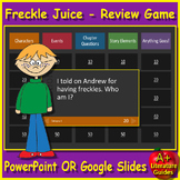 Freckle Juice Game - Test Review Activity for PowerPoint o