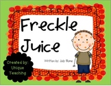 Freckle Juice: Mini-Lesson