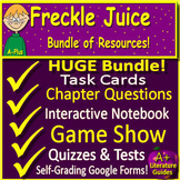 Freckle Juice Novel Study Unit Comprehension Questions wit