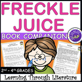 Freckle Juice Book Study Chapter Books 2nd Grade
