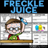 Freckle Juice Printable and Digital Activities Writing Craft