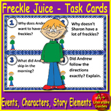 Freckle Juice Task Cards (36) Story Events, Characters, an