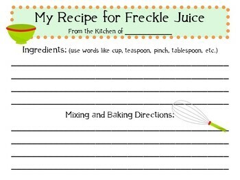 Freckle Juice by Judy Blume: A Complete Literature Study! by Teach with