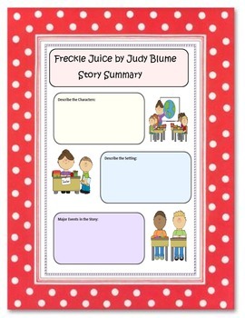 freckle juice instructional guides for literature judy blume