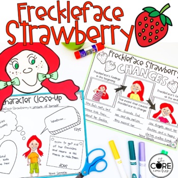 Preview of Freckleface Strawberry Read Aloud - Reading Activities - Reading Comprehension