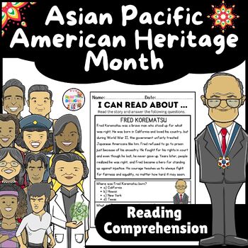 Preview of Fred Korematsu Reading Comprehension / Asian Pacific American Heritage Month