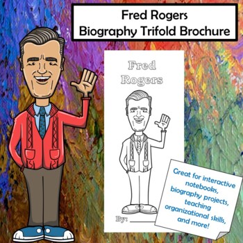 Preview of Mr. Rogers Biography Trifold Graphic Organizer