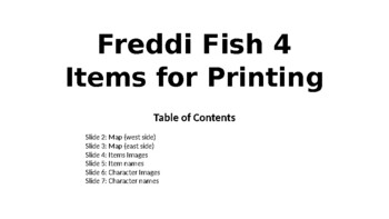 Preview of Freddi Fish 4 Interactive Printables