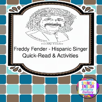 Preview of Freddy Fender-Hispanic Singer/Quick-Read & Activities